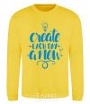 Sweatshirt Create each day a new yellow фото