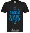 Men's T-Shirt Create each day a new black фото