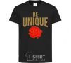 Kids T-shirt Be unique black фото