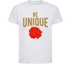 Kids T-shirt Be unique White фото