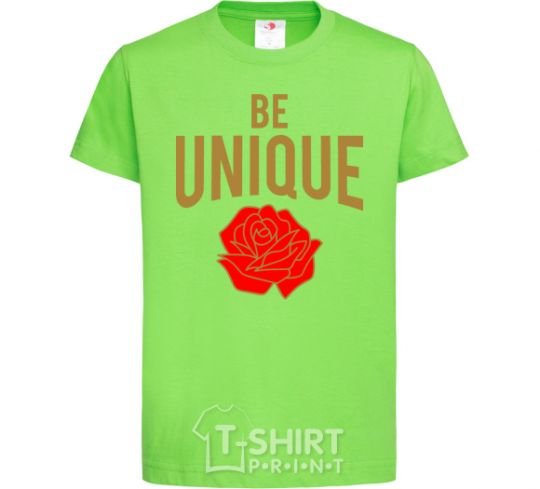 Kids T-shirt Be unique orchid-green фото