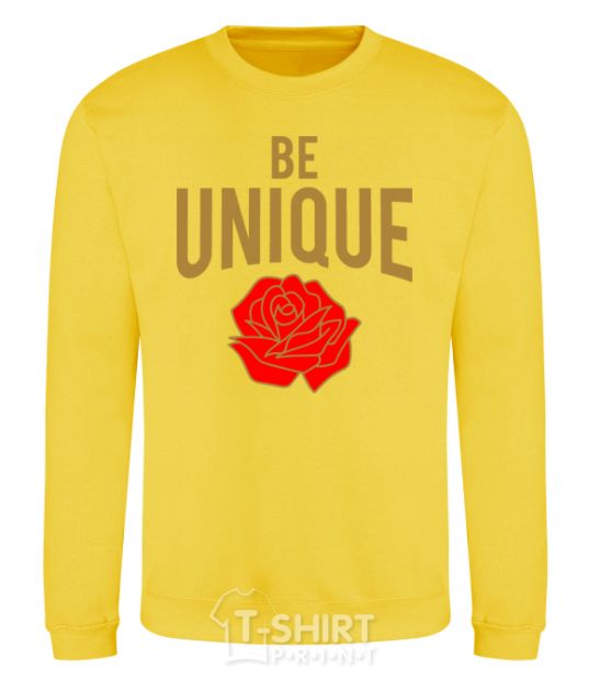 Sweatshirt Be unique yellow фото