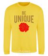 Sweatshirt Be unique yellow фото