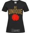 Women's T-shirt Be unique black фото