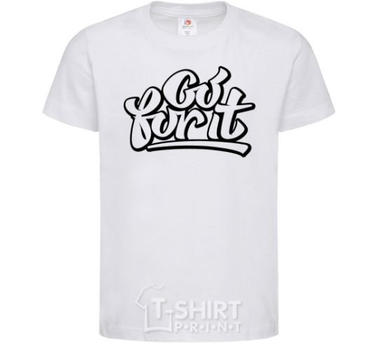 Kids T-shirt Go for it White фото