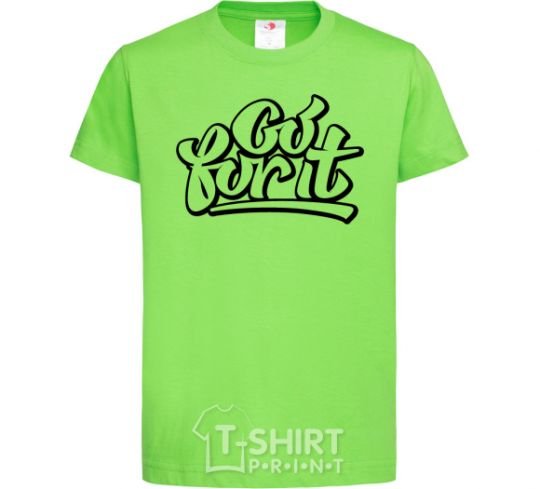 Kids T-shirt Go for it orchid-green фото