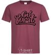 Men's T-Shirt Go for it burgundy фото