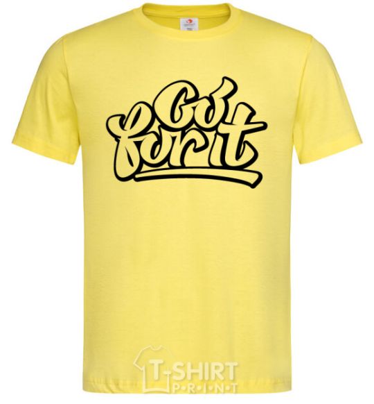 Men's T-Shirt Go for it cornsilk фото