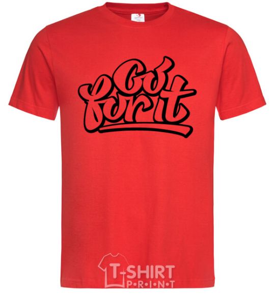 Men's T-Shirt Go for it red фото