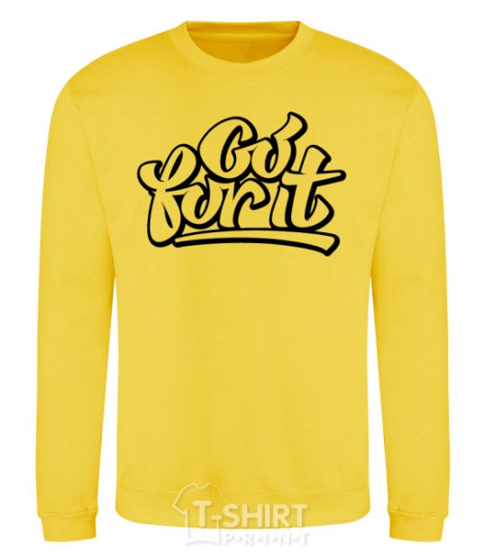 Sweatshirt Go for it yellow фото