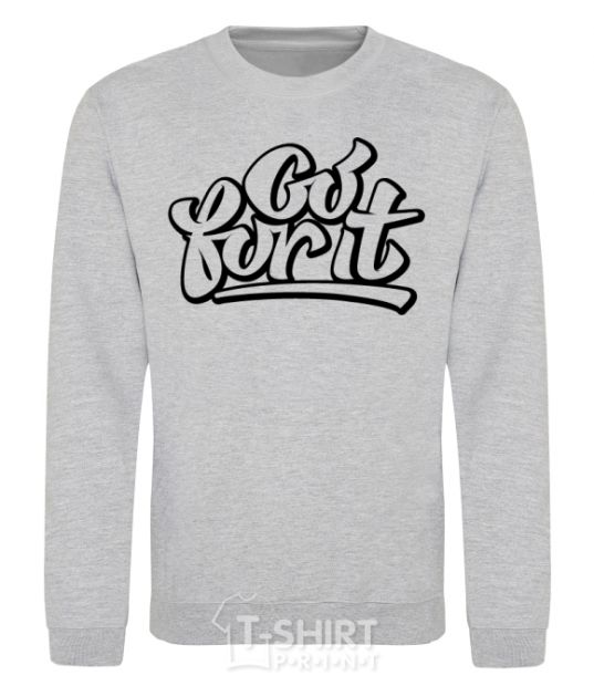 Sweatshirt Go for it sport-grey фото
