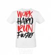 Мужская футболка Work hard run fuster Белый фото