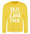 Sweatshirt Best dad ever glasses yellow фото