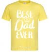 Men's T-Shirt Best dad ever glasses cornsilk фото