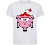 Kids T-shirt Nyusha the pig White фото