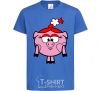 Kids T-shirt Nyusha the pig royal-blue фото