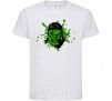 Kids T-shirt Angry Hulk green White фото