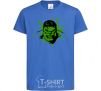 Детская футболка Angry Hulk зелений Ярко-синий фото