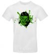 Men's T-Shirt Angry Hulk green White фото