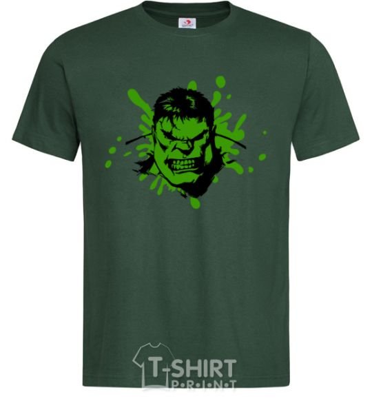 Men's T-Shirt Angry Hulk green bottle-green фото