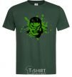 Men's T-Shirt Angry Hulk green bottle-green фото