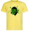 Men's T-Shirt Angry Hulk green cornsilk фото