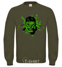 Sweatshirt Angry Hulk green sand фото