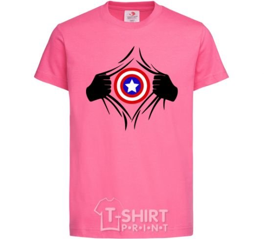 Kids T-shirt Costume Captain America heliconia фото