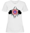 Women's T-shirt Costume Captain America White фото