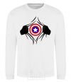 Sweatshirt Costume Captain America White фото