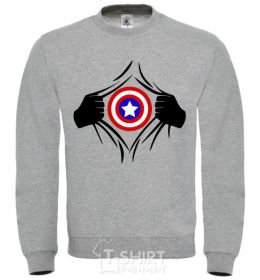 Sweatshirt Costume Captain America sport-grey фото