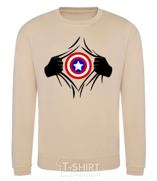 Sweatshirt Costume Captain America sand фото