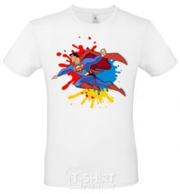 Men's T-Shirt Superman splash White фото