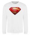 Sweatshirt Superman logo texture White фото
