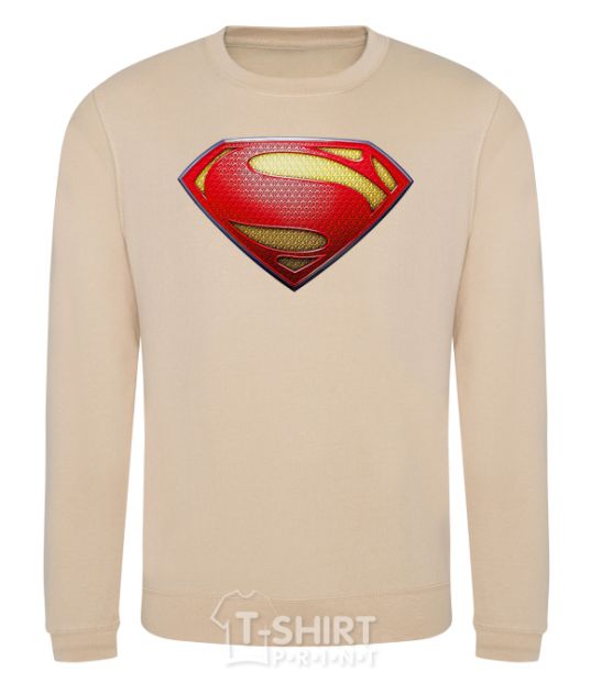 Sweatshirt Superman logo texture sand фото