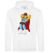 Men`s hoodie Duffman White фото