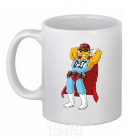 Ceramic mug Duffman White фото