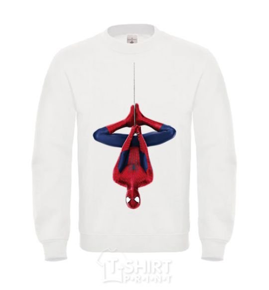 Sweatshirt Spiderman upside down White фото