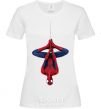Women's T-shirt Spiderman upside down White фото