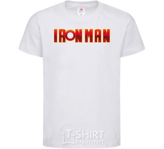 Детская футболка Ironman logo Белый фото