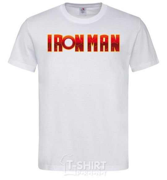 Мужская футболка Ironman logo Белый фото