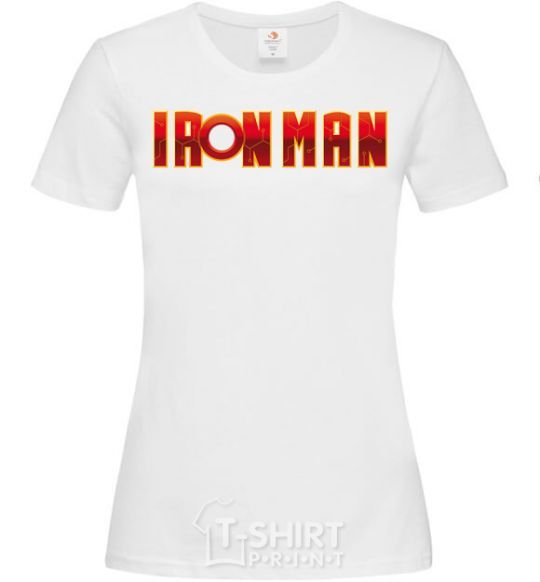 Женская футболка Ironman logo Белый фото