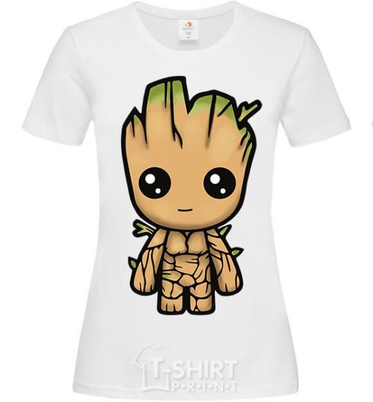 Women's T-shirt I'm Groot White фото