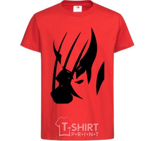 Kids T-shirt Wolverine V.1 red фото