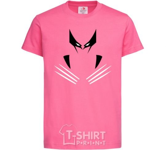 Kids T-shirt Wolverine claws heliconia фото