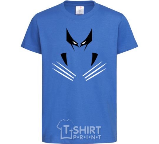 Kids T-shirt Wolverine claws royal-blue фото