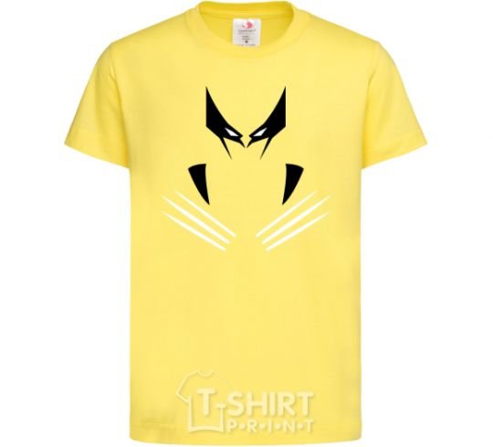 Kids T-shirt Wolverine claws cornsilk фото