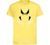 Kids T-shirt Wolverine claws cornsilk фото