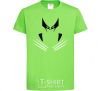 Kids T-shirt Wolverine claws orchid-green фото