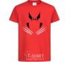 Kids T-shirt Wolverine claws red фото